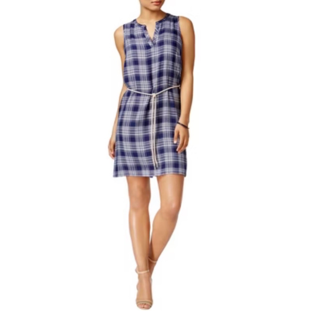 Navy Plaid Mini Dress by G.H. Bass & Co. - NWTS!